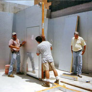 Walk-In Contruction: Door Being Placed